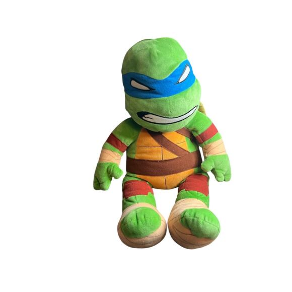 Build a Bear TMNT Teenage Mutant Ninja Turtles LEONARDO 18" Plush Toy Green BAB - Picture 1 of 12